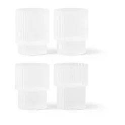 Ripple glas 4-pack, Frosted