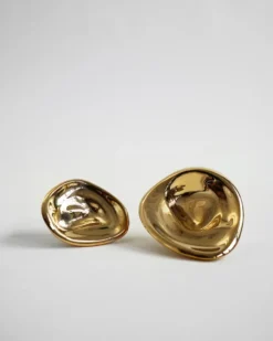 Ripple no. 02 stor knopp, Brass