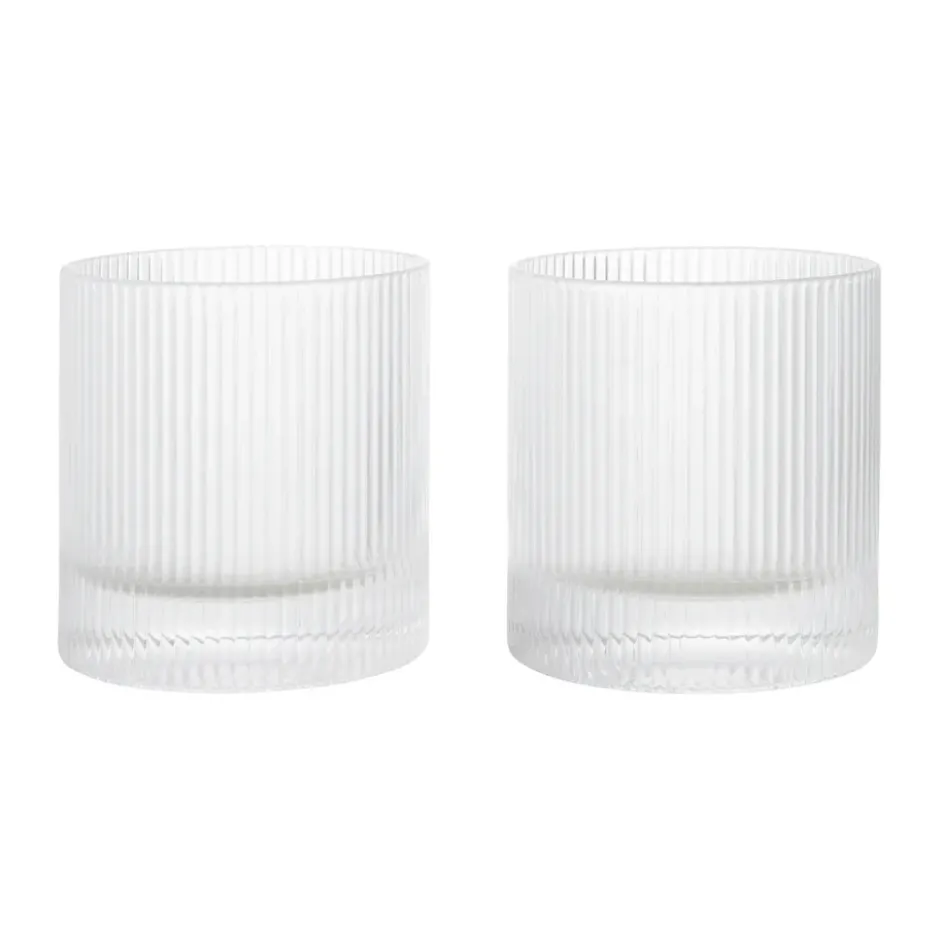 Ripple tumbler glas 25 cl 2-pack, Clear