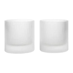 Ripple tumbler glas 25 cl 2-pack, Frosted