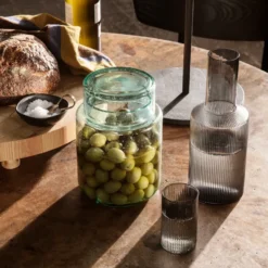 Ripple verrines serveringsglas 14 cl 4-pack, Smoked grey