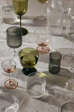 Ripple verrines serveringsglas 14 cl 4-pack, Smoked grey