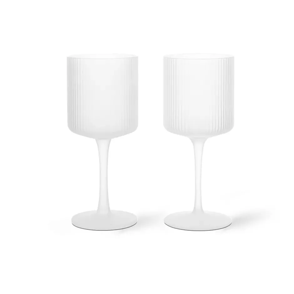 Ripple vitvinsglas 26 cl 2-pack, Frosted