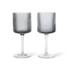Ripple vitvinsglas 26 cl 2-pack, Smoked grey