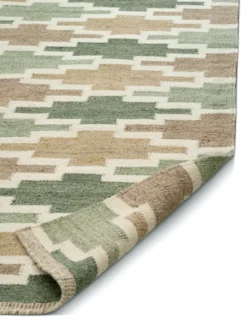 Röllakan Korsnäs matta, Grönbeige, 250x350 cm