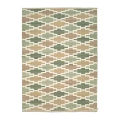 Röllakan Korsnäs matta, Grönbeige, 170x230 cm