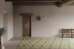 Röllakan Korsnäs matta, Grönbeige, 170x230 cm