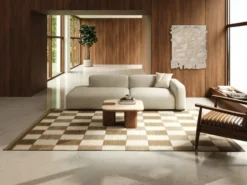 Röllakan Tagel matta, Beige, 250x350 cm
