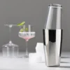 Rocks Boston shaker, Polished steel