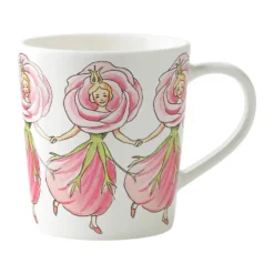 Rose mugg med handtag, 40 cl