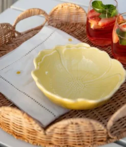 Round Scallop bricka, Natural, 40 cm