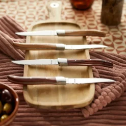 Royal Steak grillkniv 4-pack, Brown i träbox