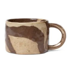 Ryu mugg låg 20 cl, Sand-brown