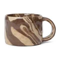 Ryu mugg låg 20 cl, Sand-brown