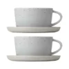 Sablo kaffekopp med fat 15 cl 2-pack, Cloud