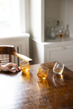 Sagaform tumblers med rundad botten 30 cl 6-pack, Amber