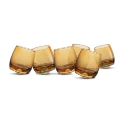 Sagaform tumblers med rundad botten 30 cl 6-pack, Amber