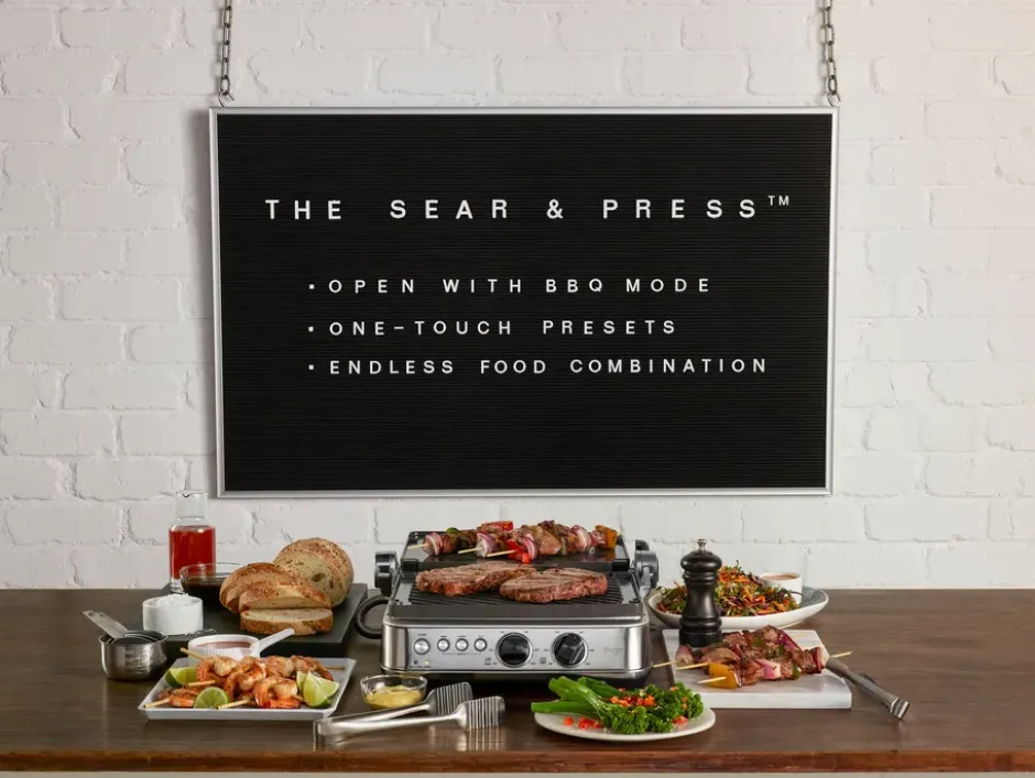 Sage SGR 700 bordsgrill, Brushed Steel