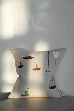 Sail With Me kuddfodral 48x48 cm, Grå