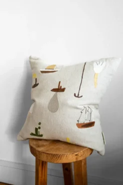 Sail With Me kuddfodral 48x48 cm, Grå