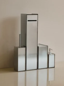 Sama tvålpump, Brushed stainless steel