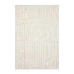 Sandnes ullmatta, White, 170x240 cm