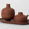 Sand sojakanna 12 cl, Red clay