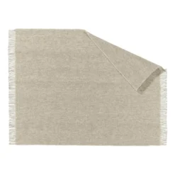 Sandstone ullpläd 130x180 cm, Beige