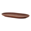 Sand tallrik oval 12,5x20 cm, Red clay
