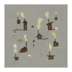 Sauna poster, 50x50 cm
