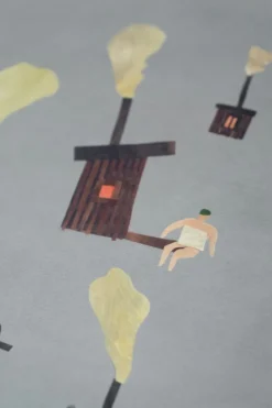 Sauna poster, 50x50 cm