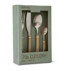 70's bestickset 16 delar, Olive