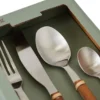 70's bestickset 16 delar, Trä