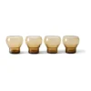 70's Bulb glas 27 cl 4-pack, Amber
