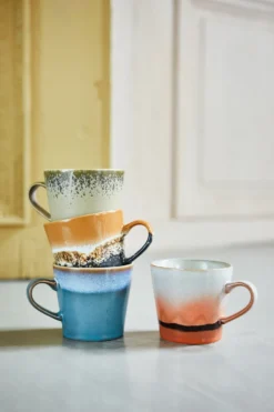 70's cappuccinomugg 33 cl, Fire