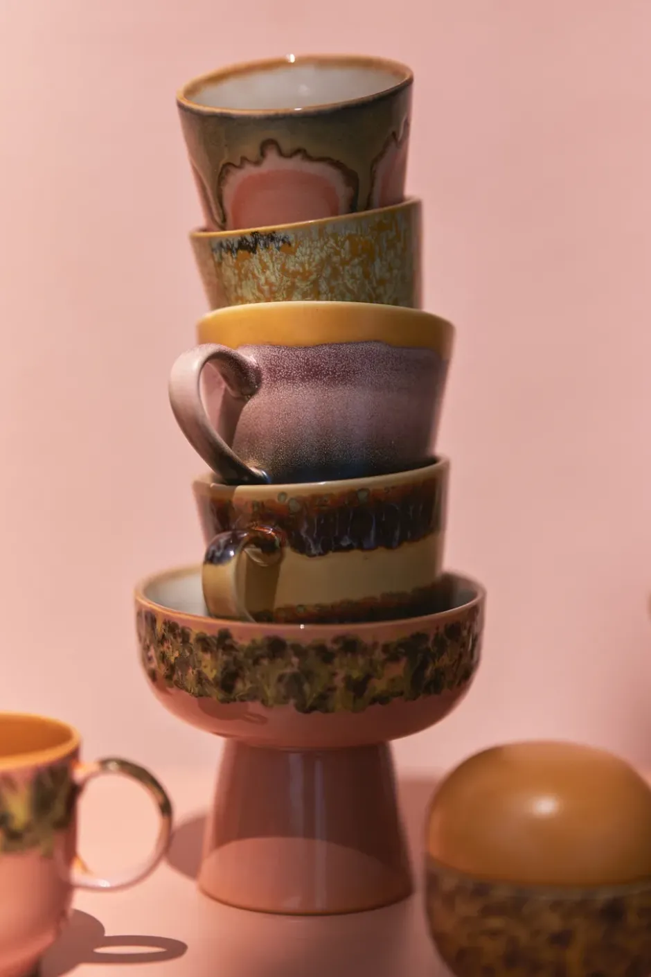 70's cappuccinomugg 33 cl, Sunset