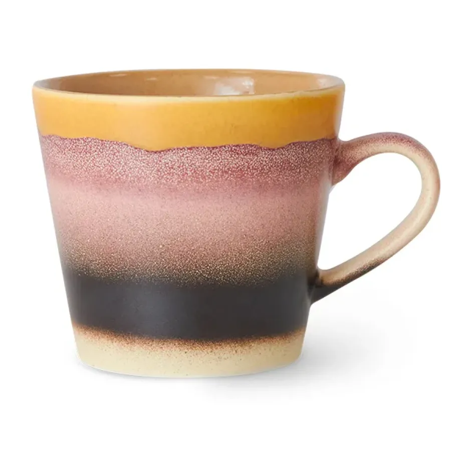 70's cappuccinomugg 33 cl, Sunset