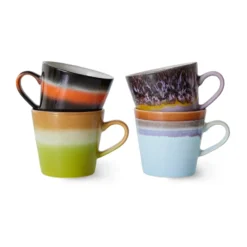 70's cappuccinomugg 4-pack, Solid