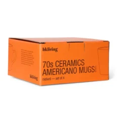 70's ceramics Americano mugg 4-pack 26 cl, Radiant