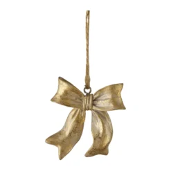 Serafina bow hänge, Guldfärgad, 6x2,5x6,7 cm