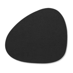 Serene glasunderlägg curve 11x13 cm, Black