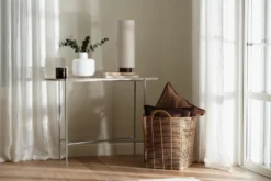 Serenity gardinlängd med multiband 129x250 cm, Vit