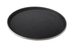 Serveringsbricka rund Ø35,5 cm, Svart