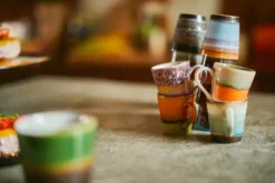 70's espresso mugg 4-pack, Retro