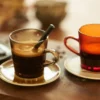 70's glassware kaffekopp 20 cl 4-pack, Mud brown