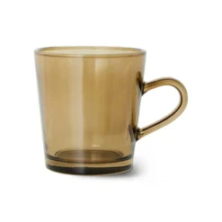 70's glassware kaffekopp 20 cl 4-pack, Mud brown