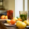 70's glassware teglas 20 cl 4-pack, Mud brown
