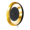 Shelby vägglampa 50 cm, Svart-guld