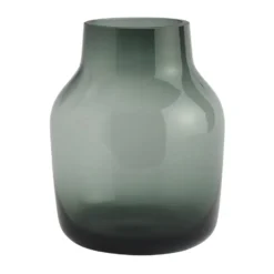 Silent vas Ø15 cm, Dark Green