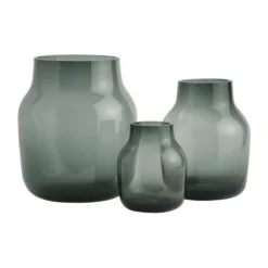 Silent vas Ø11 cm, Dark Green